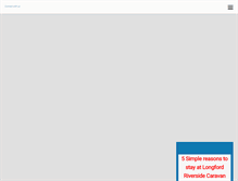Tablet Screenshot of longfordriversidecaravanpark.com